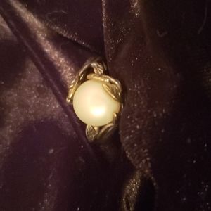 Hagit designer sterling silver and pearl ring